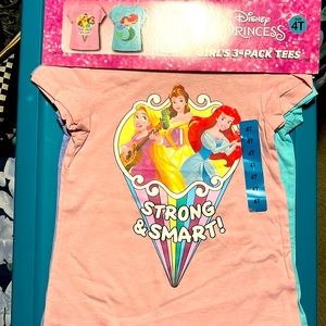 Disney princess Tshirts little girl size 4t